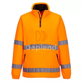 Portwest Hi-Vis 1/2 Zip polár