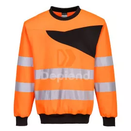 Portwest PW2 Hi-Vis Crewneck Sweatshirt